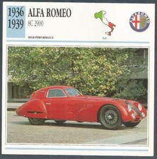 EDITO-SERVICE S A 1991 CLASSIC CARS-1936-1939-ALFA ROMEO 8C 2900