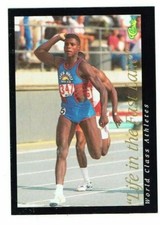 1992 Classic World Class Athletes Olympic Card #58 Carl Lewis