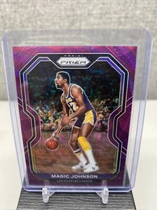 Magic Johnson 2021 Prizm Purple Wave Very Minty HOF Lakers  - Bild 1 von 4