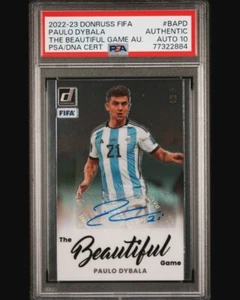 Panini Donruss Fifa Paulo Dybala The Beautiful Game Auto PSA Auto 10 POP1 - Bild 1 von 2