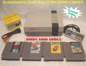Nintendo NES Console System Bundle RESTORED Game lot Super Mario 1 2 3 TMNT - Picture 1 of 9
