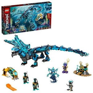 LEGO 71754 NINJAGO Wasserdrache mit 5 Ninja-Minifiguren ab 9 Jahren - Foto 1 di 8