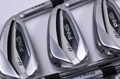 Ping G425 Irons / 5-PW+SW / Blue Dot / Regular Flex Ping AWT 2.0 Shafts - Image 1 of 4