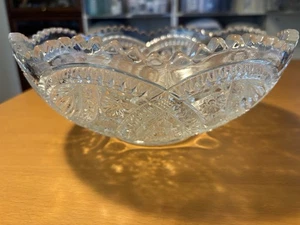 "Cuenco para servir American Brilliant Cut Glass de 10""" - Imagen 1 de 5