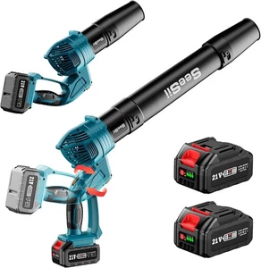 Soplador de hojas inalámbrico SEESII con 2 pilas recargables + cargador - Imagen 1 de 9