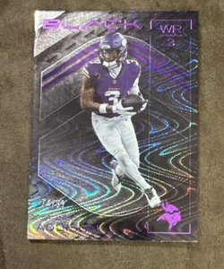 2025 Black Football Jordan Addison #59 Purple Wave 74/99 Vikings - Bild 1 von 3