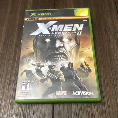 X-Men Legends 2 Rise of Apocalypse Microsoft Xbox 2005 en caja con manual probado funciona Foto 1 de 4