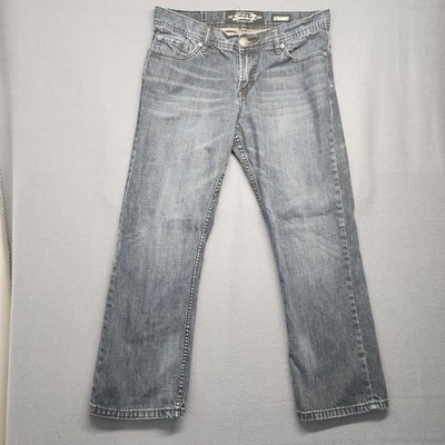 Pantalones de mezclilla Seven7 para hombre 34x28 pierna recta lavado oscuro informales bigotes etiquetados 34x30 Foto 1 de 4