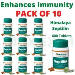 10 x Himalaya Septilin Herbal Ayurvedic ( 600 Tablets ) - Free Shipping - Picture 1 of 3