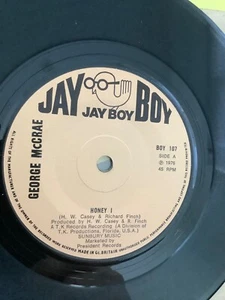 George McCrae. Honey I. 7” single VG+. Jay boy. records 1976 - Picture 1 of 4