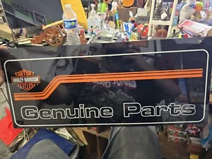 Vintage Harley Davidson Originalteile Schild Kunststoff 24 Zoll - Bild 1 von 3