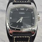 Fossil Big Tic Wristwatch 40mm Bezel Black Leather Strap 10