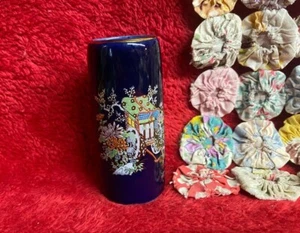 Cobalt Glazed Asian Vase - Picture 1 of 4