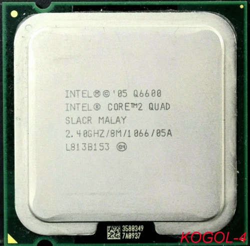 Processore CPU Intel Core 2 Quad Q6600 SLACR 2,4 GHz quad-core socket LGA 775 - Immagine 1 di 1