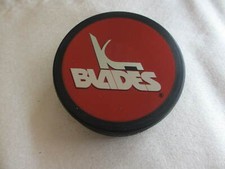VINTAGE 1990's KANSAS CITY BLADES  IHL HOCKEY OFFICIAL PUCK 
