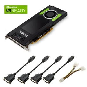 Nvidia Quadro P4000 8Gb GDDR5 PCI-e x16 4xDP PNY VCQP4000-PB *NEUF* - Photo 1/4