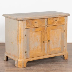 Original Gray Painted Pine Sideboard, Sweden circa 1840-60 - Picture 1 of 10