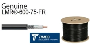 LMR-600-75-FR 75 Ohm Fire Retardant Times Microwave Coaxial Cable Non Halogen - Picture 1 of 5