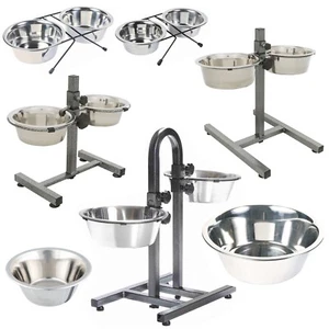 TRIXIE Edelstahlnäpfe mit Halter Hundennapf Napf-Set für Hunde - Bild 1 von 26