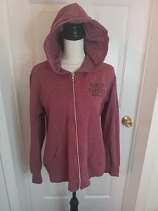 GENUINA HARLEY DAVIDSON 96187-23VW MUJER LG SUDADERA CON CAPUCHA TEJIDA BREZO Sin Cordón - Imagen 1 de 16