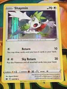 C3260 POKEMON TCG CHILLING REIGN SHAYMIN #123 HOLO NM RARE - Picture 1 of 12