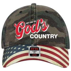 Get me to God's Country Chapeau Camouflage Camionneur Dos Maille USA Drapeau Moragan Wallen - Photo 1/3