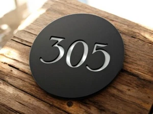 Door Numbers Door Signs House Number Plaques Personalised Custom Number Plate - Picture 1 of 4