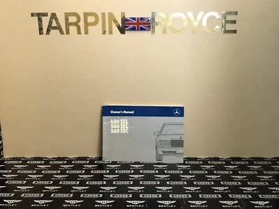 1987 Mercedes-Benz 420SEL 560SEL 560SEC Owners Manual Handbook. Mercedes #MM-31 - Image 1 of 4