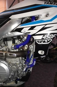 YZ450F 2018-2022 YZ450FX WR450F 2019-2023 SILICONE RADIATOR HOSE 24-220B BLUE - Picture 1 of 3