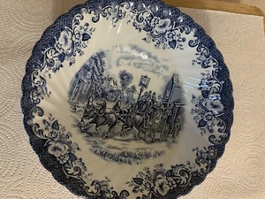 Johnson Brothers England Ironstone Single Soup Bowl 8” Coaching Scenes - AS IS - Picture 1 of 5