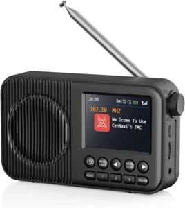 DAB Radio mit 2,4" Farbdisplay FM Radio mit Bluetooth Küchenradio Wecker AUX TF - Bild 1 von 7