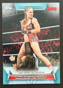 2019 Topps WWE Women's Division Ronda Rousey Def. Nia Jax Base #95 - Bild 1 von 2