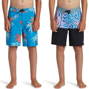 Quiksilver Kids Surfsilk Straight 17" Surf Surfing Swim Swimming Boardshorts - Picture 1 of 9