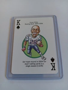 Corey Dillon Card New England Patriots Hero Decks Playing Card Football Card - Picture 1 of 2