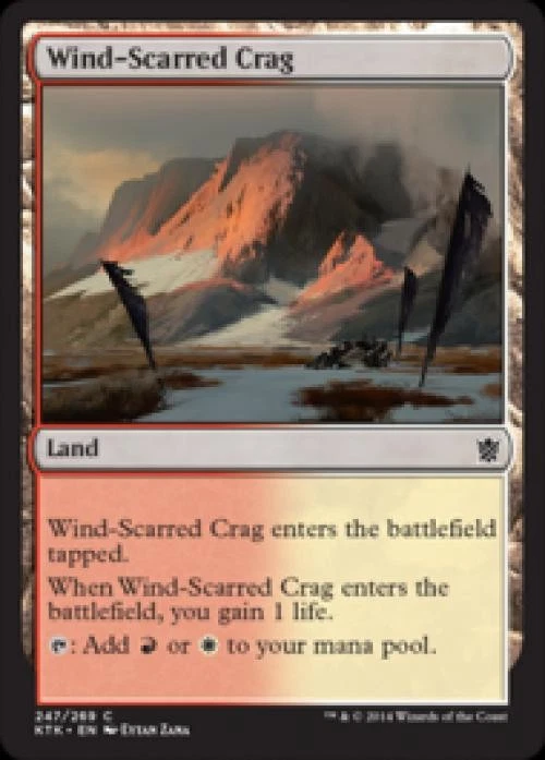Wind-Scarred Crag -Foil Light Play MTG Khans of Tarkir - Image 1 of 1