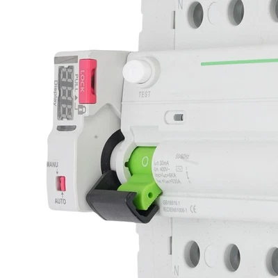 4P A Type Self Reclosing Circuit Breaker Digital Display Auto Reset RCD RCCB - Image 1 of 4