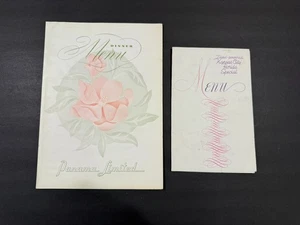 Vintage Kansas City Florida Special Menu & Illinois Central Panama Limited Menu - Picture 1 of 7