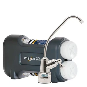 Whirlpool Ultra Ease Dual-stage Carbon Water Filtration System w/Faucet WHADUS5 - Picture 1 of 1