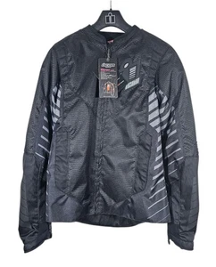 ICON Wireform Womens Black Motorcycle Jacket XL NWT Removable Liner Armored - Imagen 1 de 19