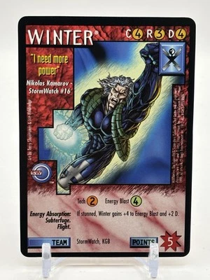 Wildstorms CCG Winter Stormwatch Rare Card Limited Image DC Comics - Image 1 of 2