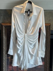 Moda Nova Scandalous Babe Mini Vestido Blanco Talla US XL NUEVO CON ETIQUETAS - Imagen 1 de 13