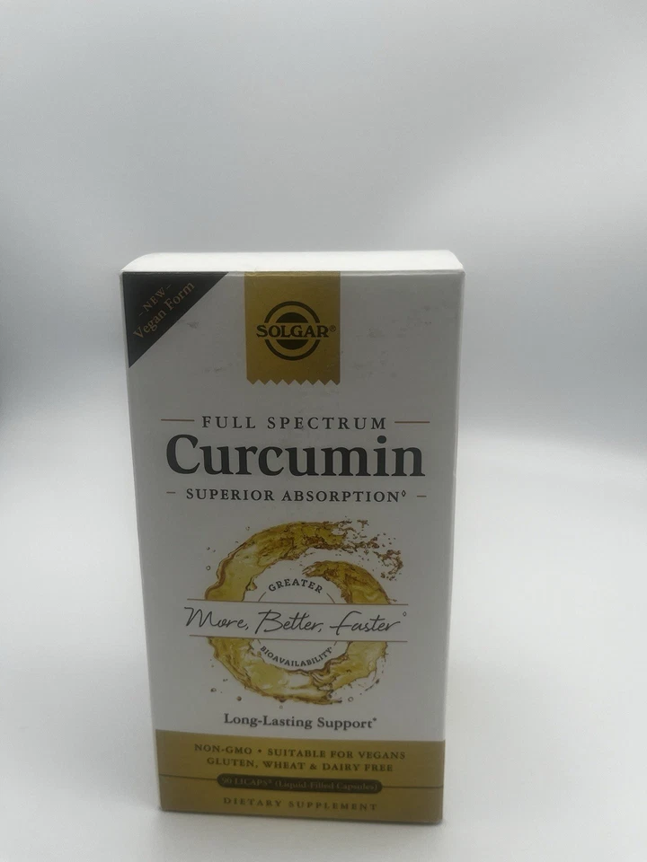 Curcumina Full Spectrum 90 cápsulas gelatinosas da Solgar EXP 1/26 - Imagem 1 de 4