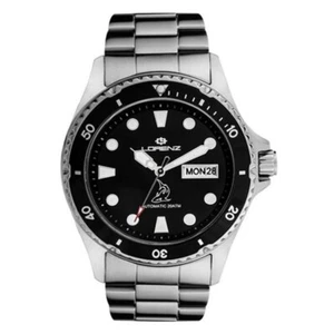 LORENZ SHARK 030011BB Orologio automatico da uomo in acciaio inox day date - Foto 1 di 2