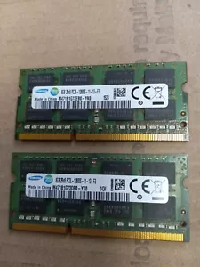 Samsung 16GB (2 x 8GB) PC3L-12800S DDR3-1600 Laptop Ram Memory M471B1G73DB0-YK0 - Afbeelding 1 van 2