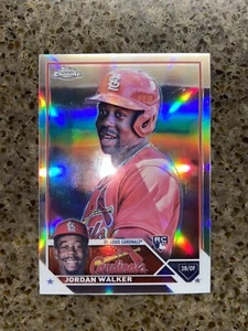 2023 Topps Chrome Image Variation Jordan Walker RC #344 SP Silver Refractor - Bild 1 von 3