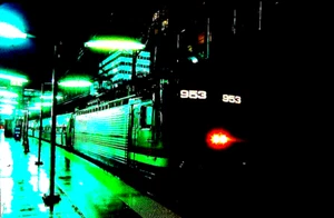 ORIGINAL KODACHROME SLIDE AMTRAK AEM-7 #953 NEW ROCHELLE, NY NOVEMBER 25, 2001 - Picture 1 of 1