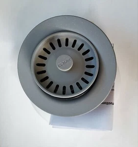 [Elkay LKQD35GS] Flangia Smaltitore Greystone con Cestello Rimovibile Colino e Tappo - Foto 1 di 2