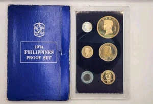 Philippine 1974 Proof Uncirculated Set With Box.10k Mintage.Hard To Find. - Picture 1 of 9