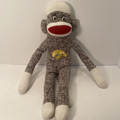 Iowa Hawkeyes Sock Monkey 18" Plush by Jenkins Enterprises Cover