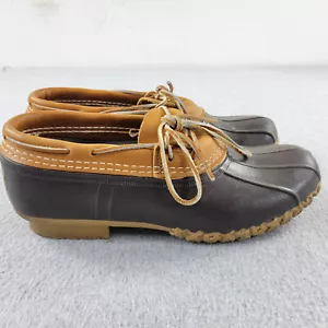 LL Bean Rain Boots Mens 8 Brown Made in Maine Duck Bean Boots Shoes - Picture 1 of 11